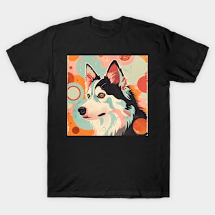 Eskimo Dog in 70's T-Shirt